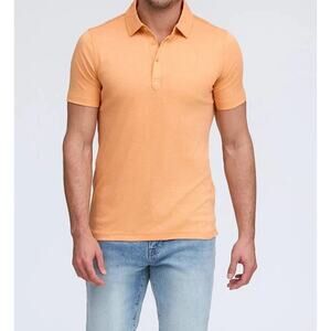 Raffi THE SHERWOOD Y2K T-Shirt Polo Tangelo Medium A004295